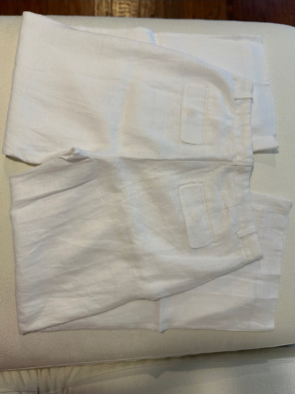 Wide-leg Essential pant in linen - Picture 4 of 6